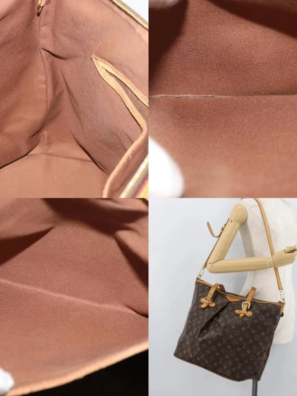 LOUIS VUITTON Monogram Palermo GM Tote Bag M40146 LV Auth ep14584A